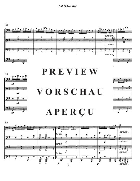 Product gallery: Page 6 of 13 Dill Pickles Rag , , (Tuba Quartett EETT)