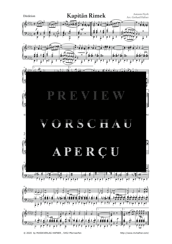 Product gallery: Page 1 of 11 Kapitän Rimek - Marsch, , (large wind orchestra)