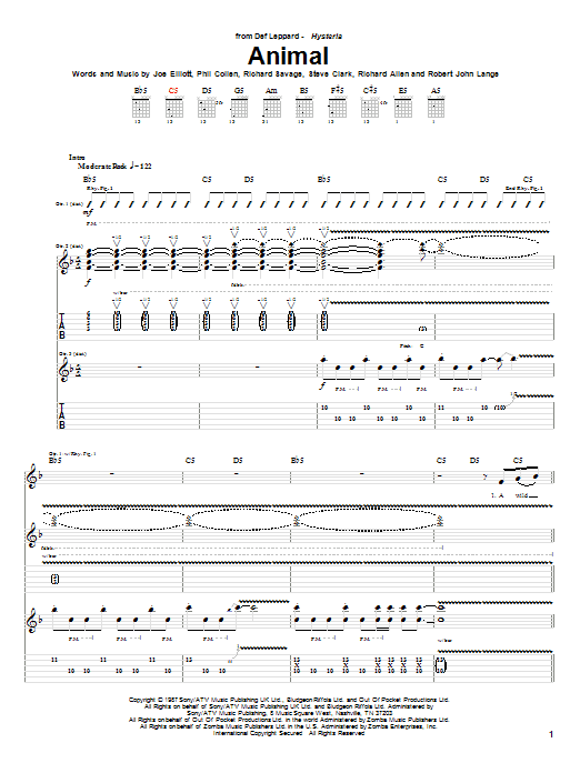 Produktgalerie: Seite 1 von 1 Animal, Def Leppard, Gitarre