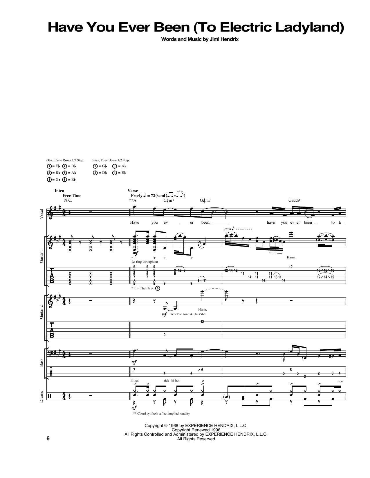 Product gallery: Page 1 of 1 Have You Ever Been (To Electric Ladyland), Jimi Hendrix