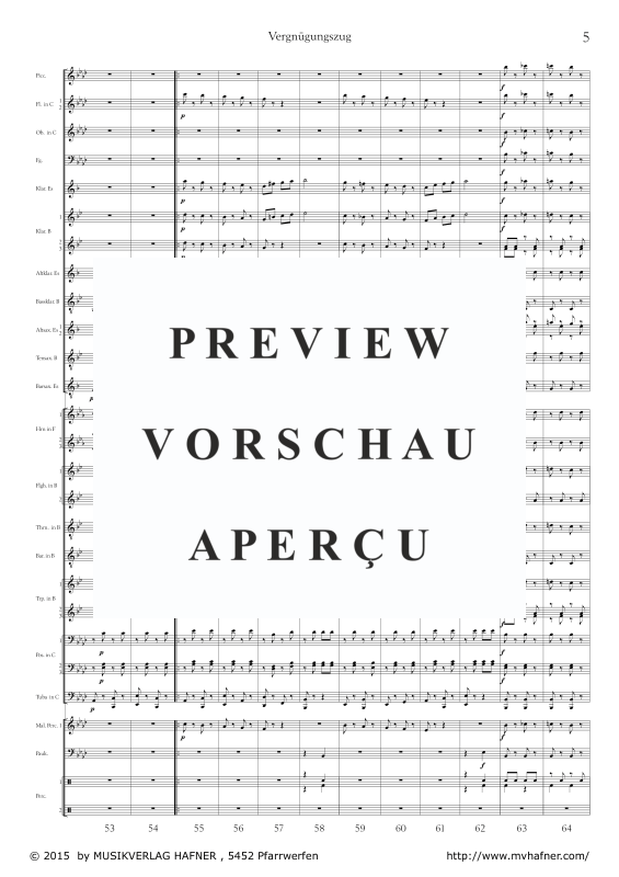 Product gallery: Page 10 of 11 Vergnügungszug, , (large wind orchestra)