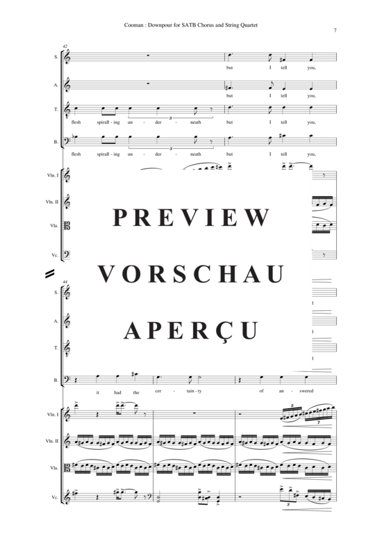 gallery: Downpour , , (Gemischter Chor + Streicher) alle Stimmen