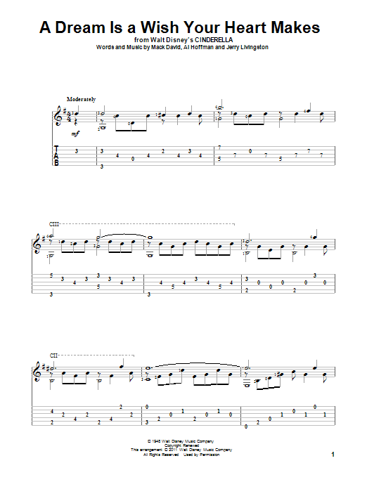 Produktbild zu: A Dream Is A Wish Your Heart Makes (from Cinderella)