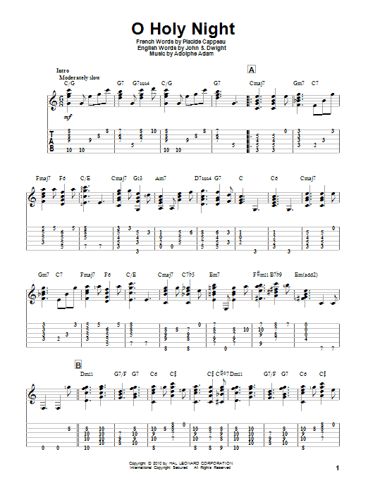 Product gallery: Page 1 of 1 O Holy Night, Adolphe Adam