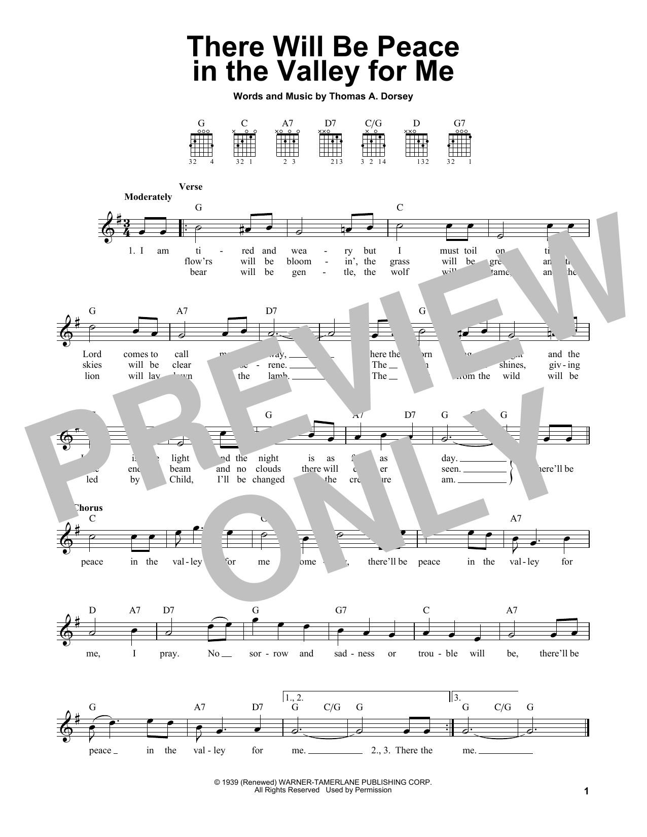 Produktbild zu: There Will Be Peace In The Valley For Me