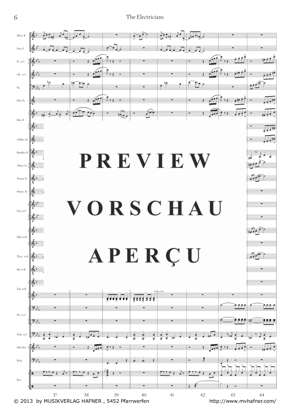 Product gallery: Page 11 of 11 The Electricians, , (large wind orchestra)