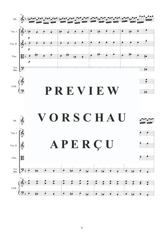 Produktgalerie: Seite 7 von 11 Oboen Konzert in F-Dur Nr. 1, , Oboe Solo, Streicherensemble und Cembalo BC