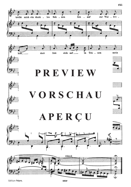 Product gallery: Page 3 of 3 Hör' ich das Liedchen klingen, Op.48 No.10, , High Voice and Piano