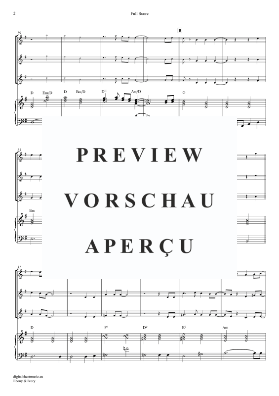 Produktgalerie: Seite 3 von 11 Ebony And Ivory, McCartney, Paul/Wonder, Stevie, (Flöten Trio + Klavier)