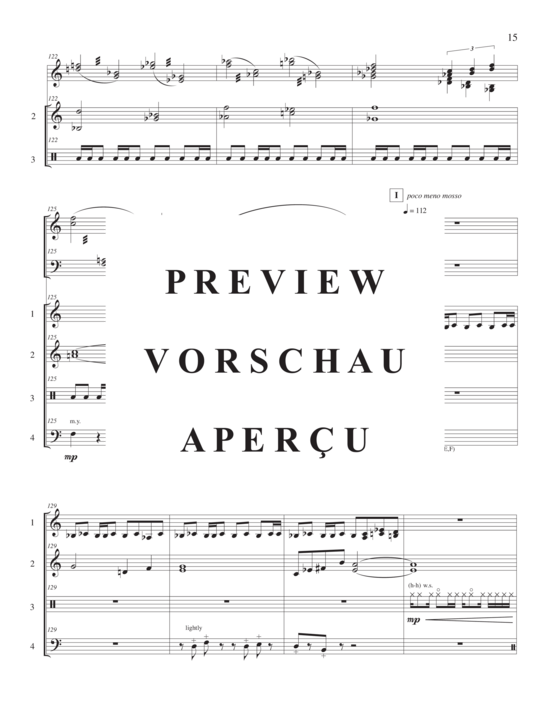 Product gallery: Page 20 of 21 Concerto for Marimba and Percussion Ensemble , , (marimba solo and 4-part percussion ensemble)