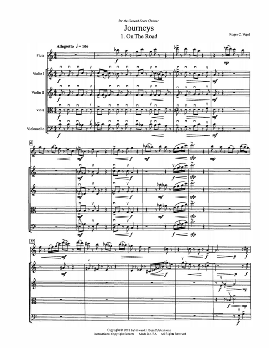 gallery: Journeys , , (Flöte und Streichquartett)