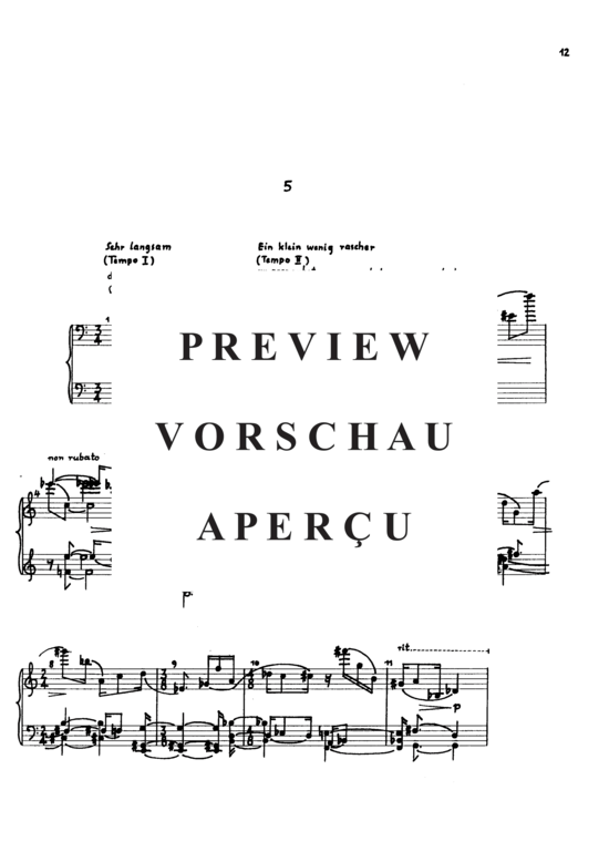 Product gallery: Page 14 of 18 Fünf Klavierstücke , , Piano Solo