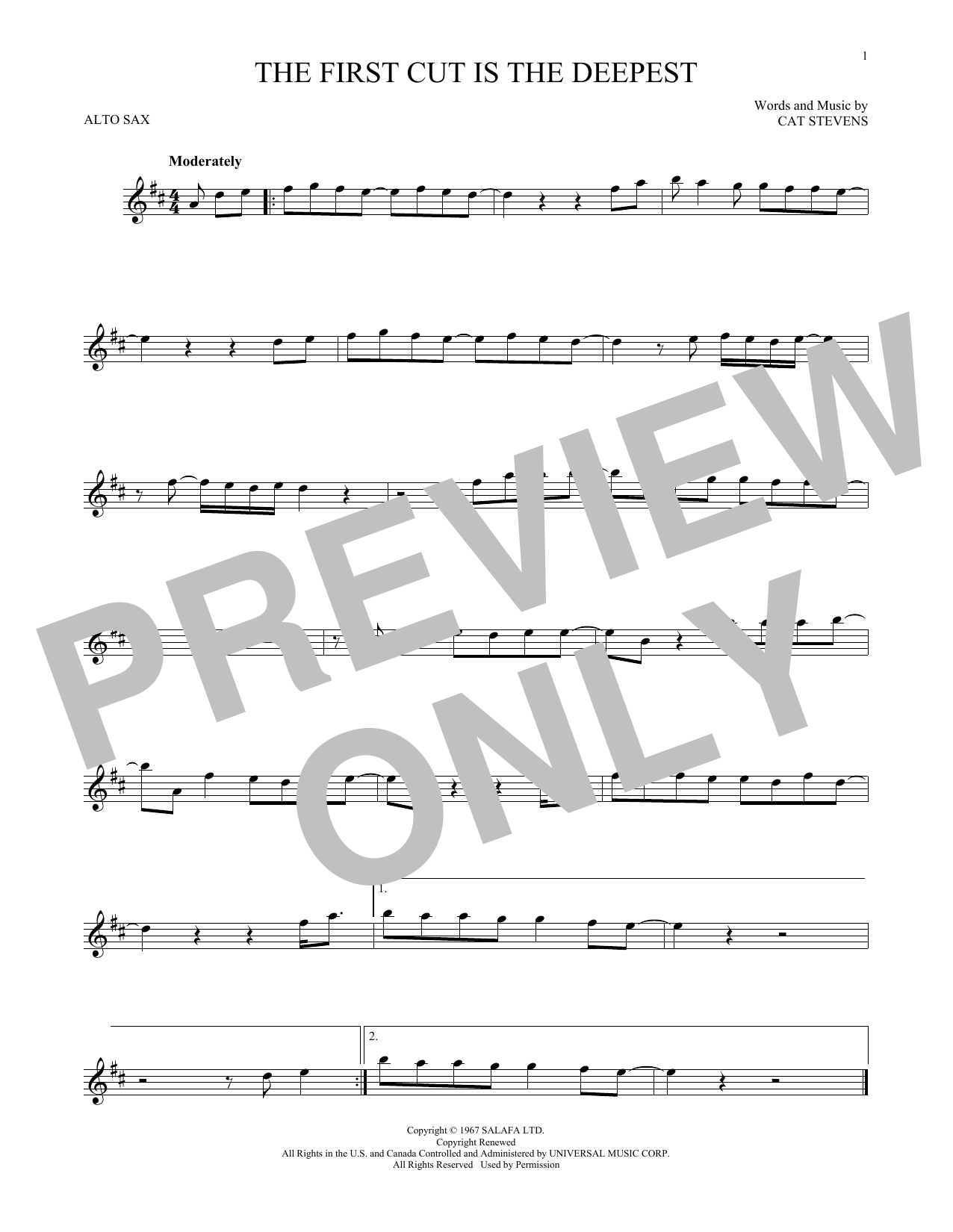 Product gallery: Page 1 of 1 The First Cut Is The Deepest, Cat Stevens