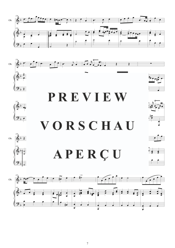 Produktgalerie: Seite 8 von 11 Concerto in G minor (I47a), , Oboe und Cembalo