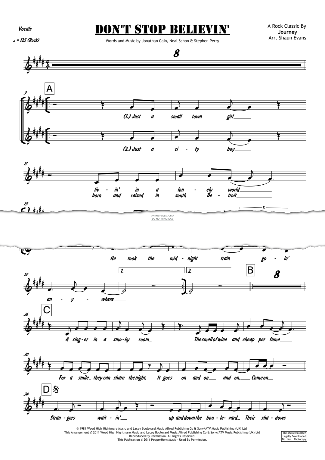 Product gallery: Page 1 of 1 Don't Stop Believin', Journey