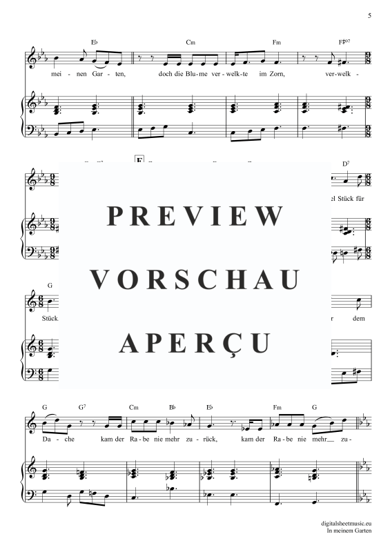 Product gallery: Page 6 of 11 In Meinem Garten, Mey, Reinhard, Gesang mit Klavierbegleitung