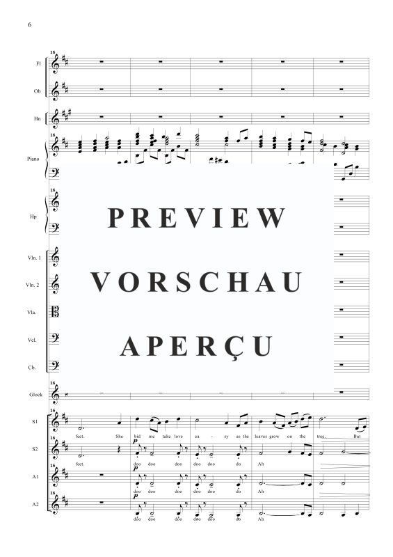 Produktgalerie: Seite 9 von 11 Four Irish songs, , Frauenchor SSAA und kleinem Orchester