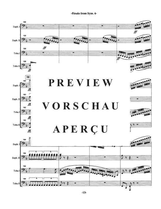gallery: Finale from Symphony No. 4 , , (Tuba Quartett EETT)