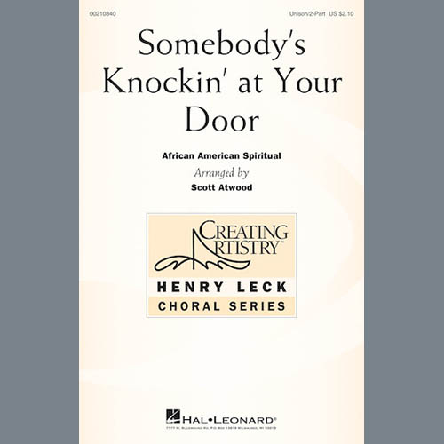 cover: Somebody's Knockin' At Your Door, Scott Atwood, Chor