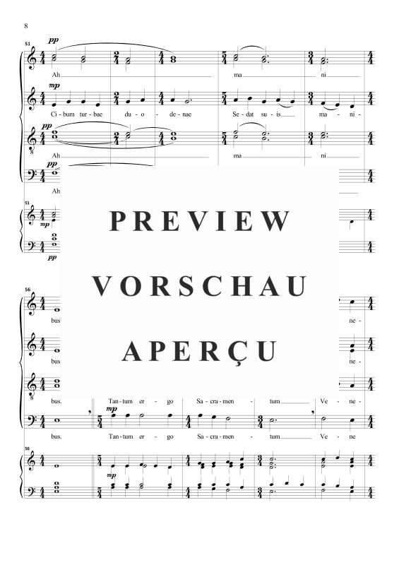 Produktgalerie: Seite 9 von 11 Pange Lingua (motet on Gregorian theme), , Gemischter Chor