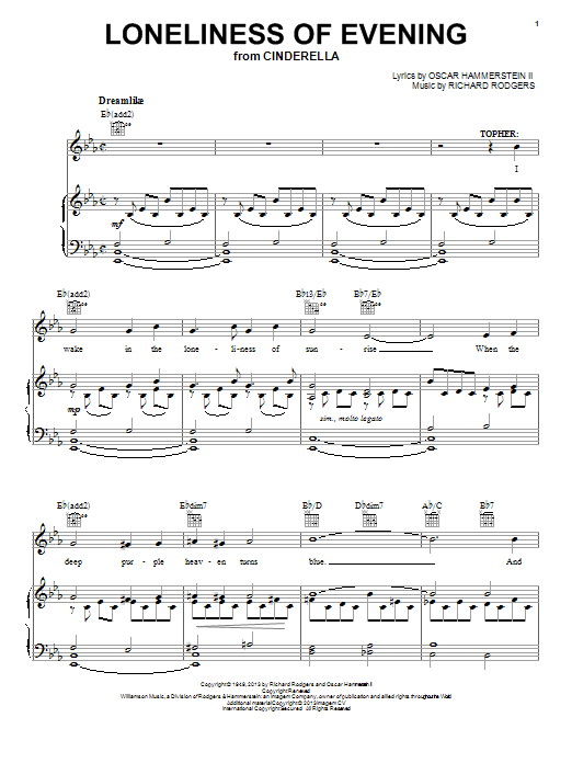 Product picture to: Loneliness Of Evening (from Cinderella)