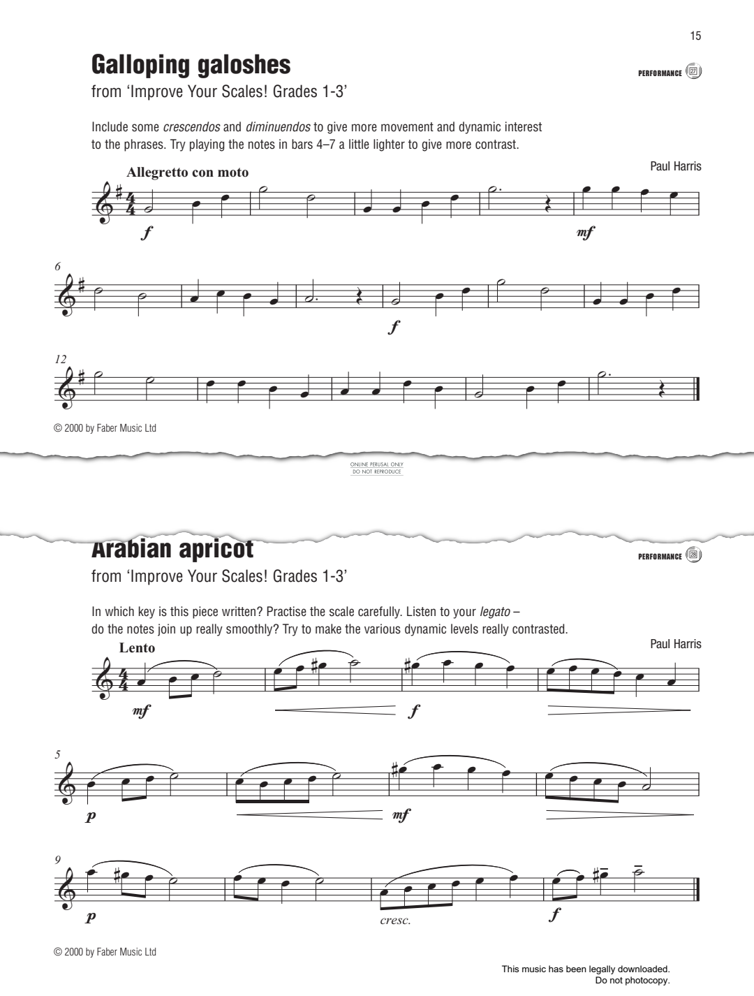 Product gallery: Page 1 of 1 Galloping Galoshes (from 'Improve Your Scales! Grades 1-3'), Paul Harris