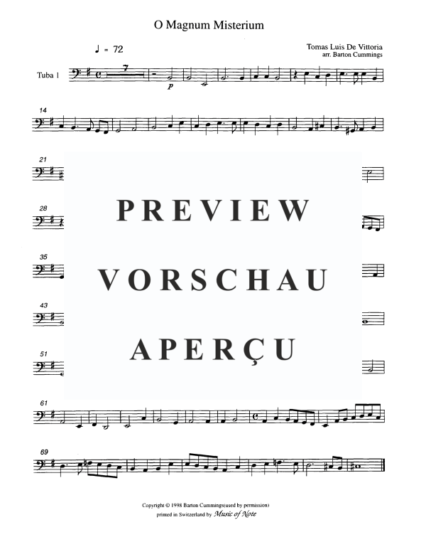 Produktgalerie: Seite 9 von 10 O Magnum Mysterium, , Tuba Quartett EETT