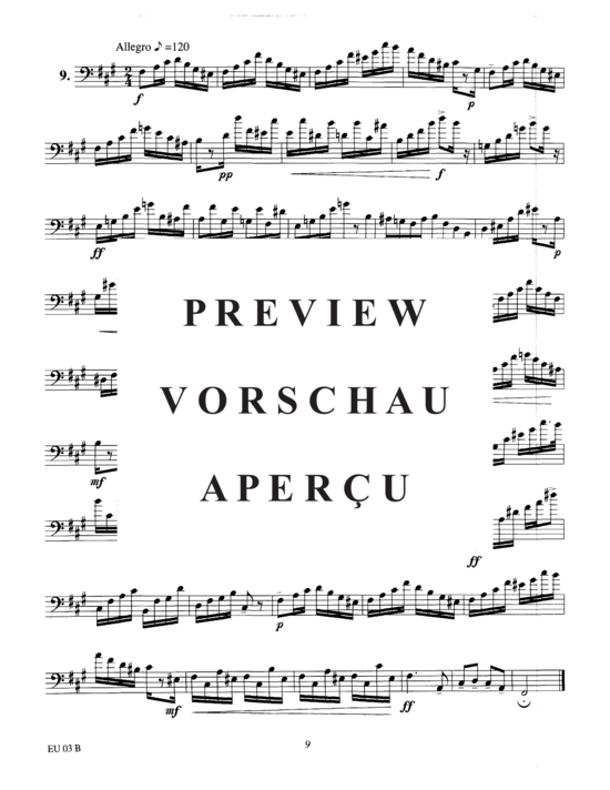 Product gallery: Page 12 of 21 Etudes for Euphonium, Vol. 3 , , (Euphonium Solo)