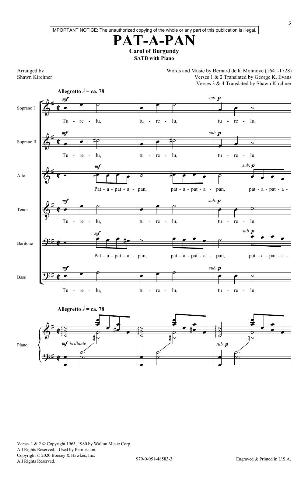Produktbild zu: Pat-A-Pan (arr. Shawn Kirchner)