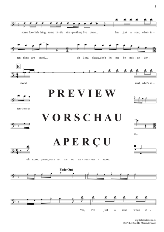 Product gallery: Page 4 of 4 Don´t Let Me Be Misunderstood , Animals The, (Posaune / Bariton)