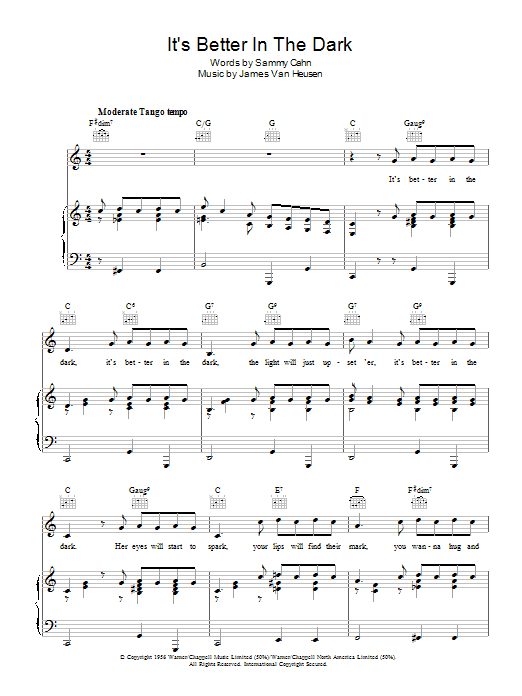 Product gallery: Page 1 of 1 It's Better In The Dark, Sammy Cahn