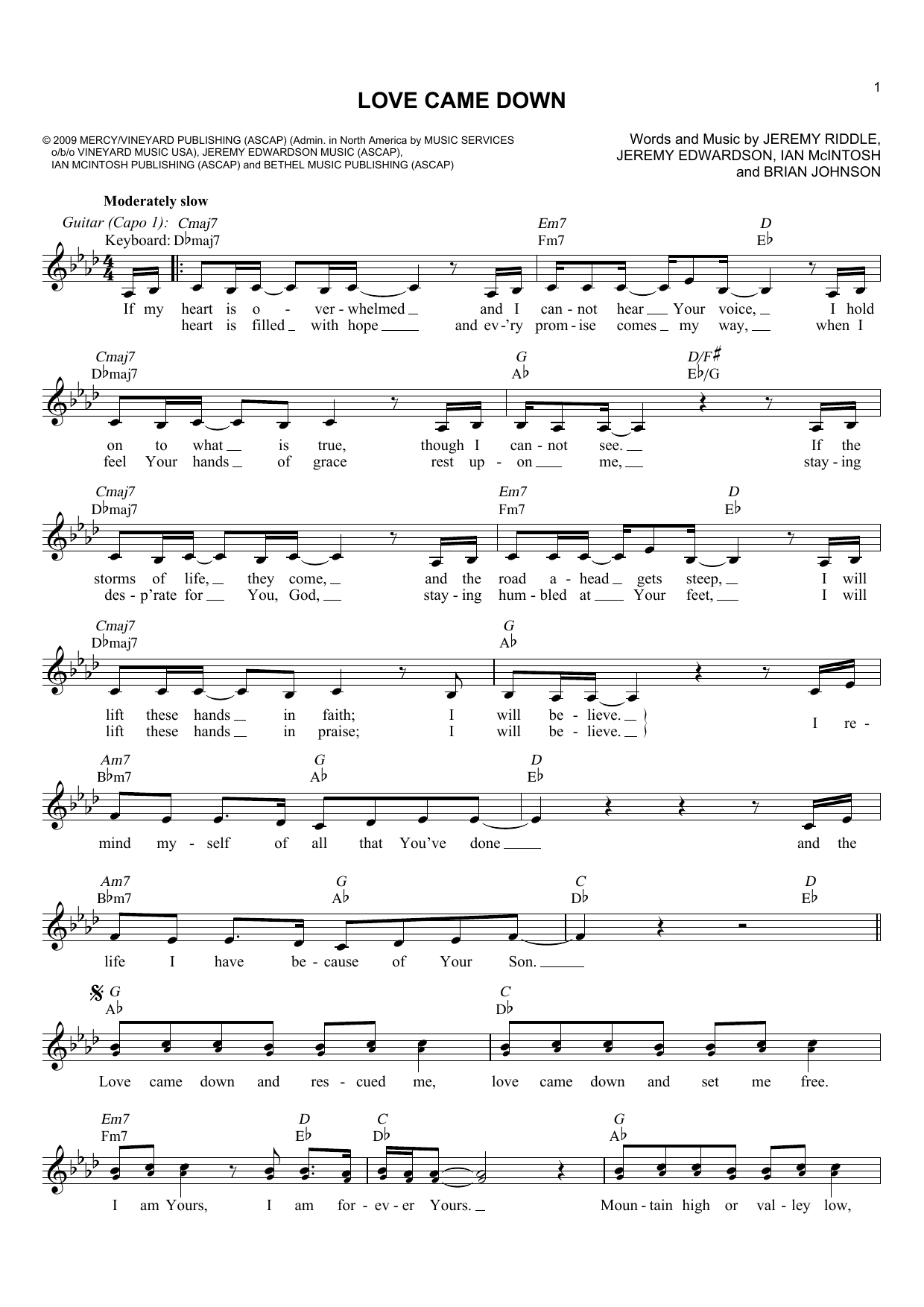 Produktbild zu: Love Came Down
