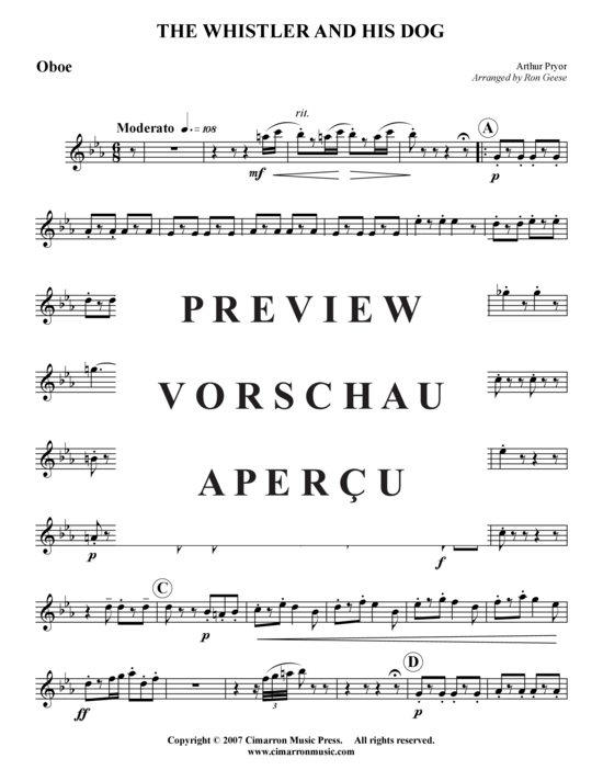 Produktgalerie: Seite 12 von 15 The Whistler and His Dog , , (Holzbläser-Quintett)