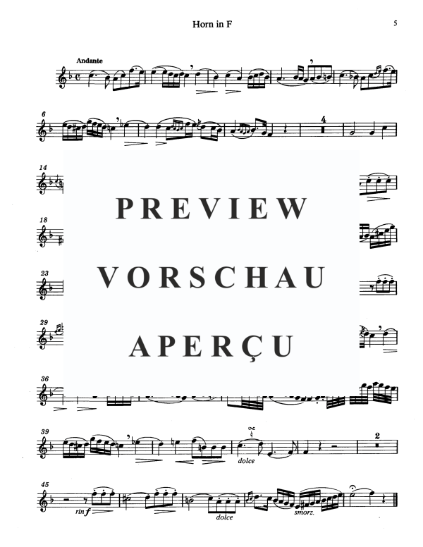 Produktgalerie: Seite 9 von 11 Quintett No. 1, , Gemischtes Ensemble Horn und Streicher Quartett - Einzelstimmen