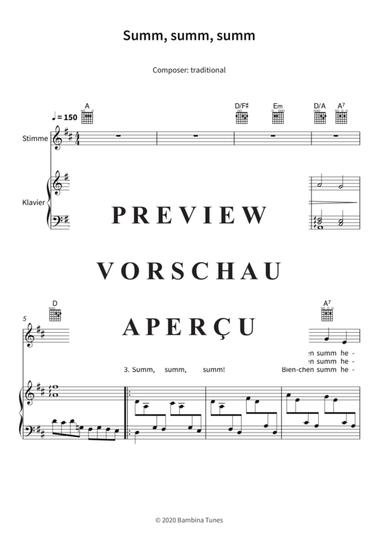 Produktgalerie: Seite 4 von 5 Summ, summ, summ, , (Gesang + Klavier, Gitarre)