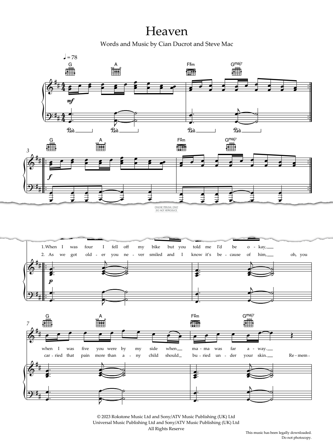 Produktgalerie: Seite 1 von 1 Heaven, Cian Ducrot, Gesang, Gitarre, Klavier