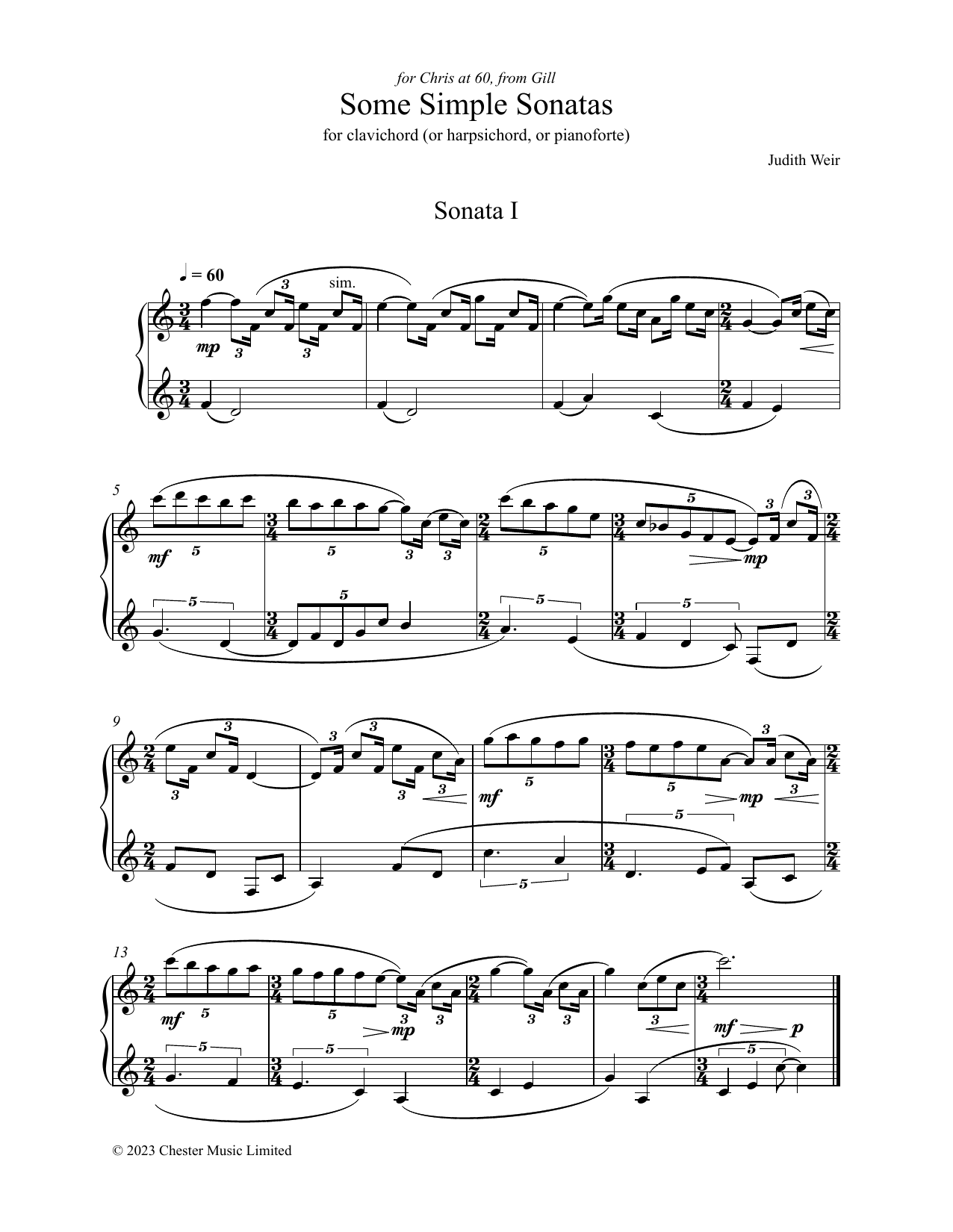 Produktgalerie: Seite 1 von 1 Some Simple Sonatas, Judith Weir, Klavier