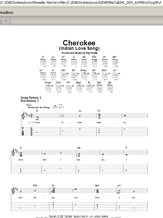 Produktbild zu: Cherokee (Indian Love Song)