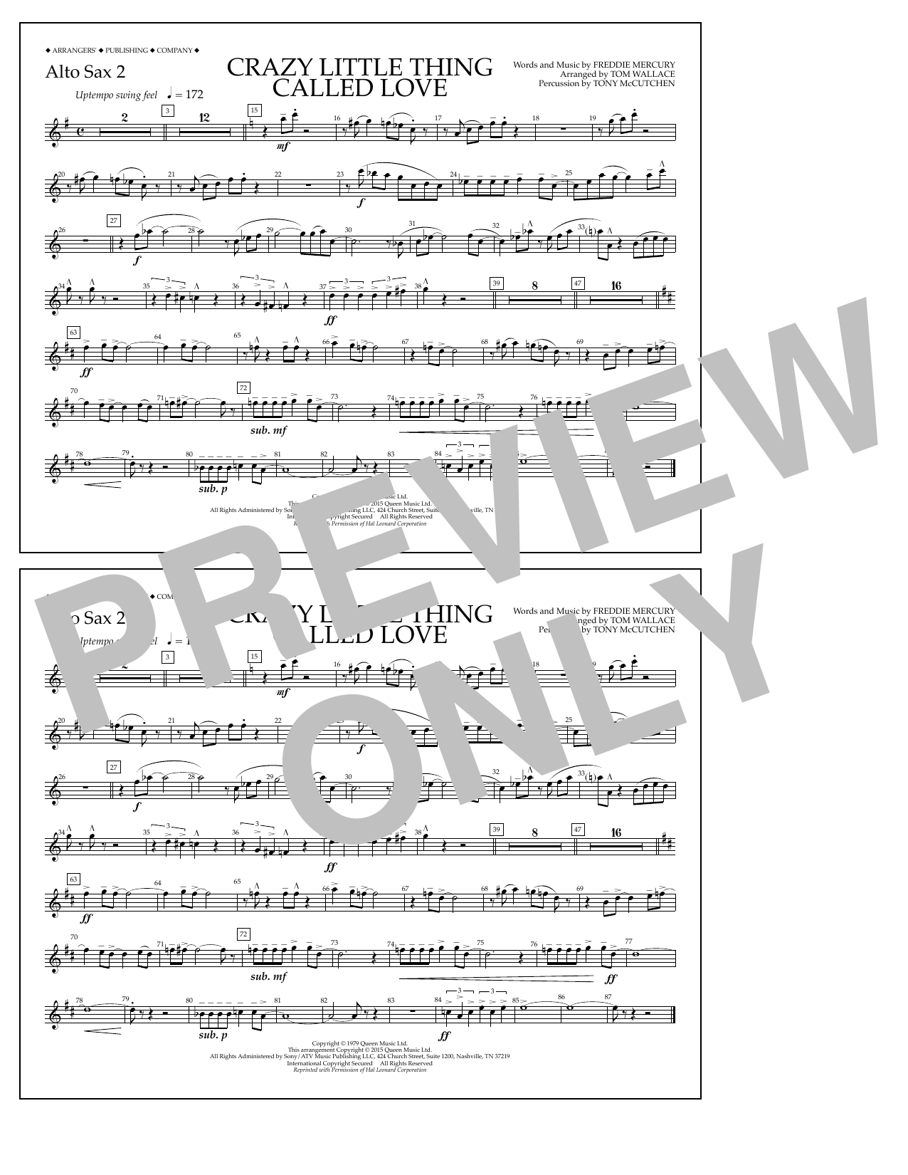 Produktbild zu: Crazy Little Thing Called Love - Alto Sax 2