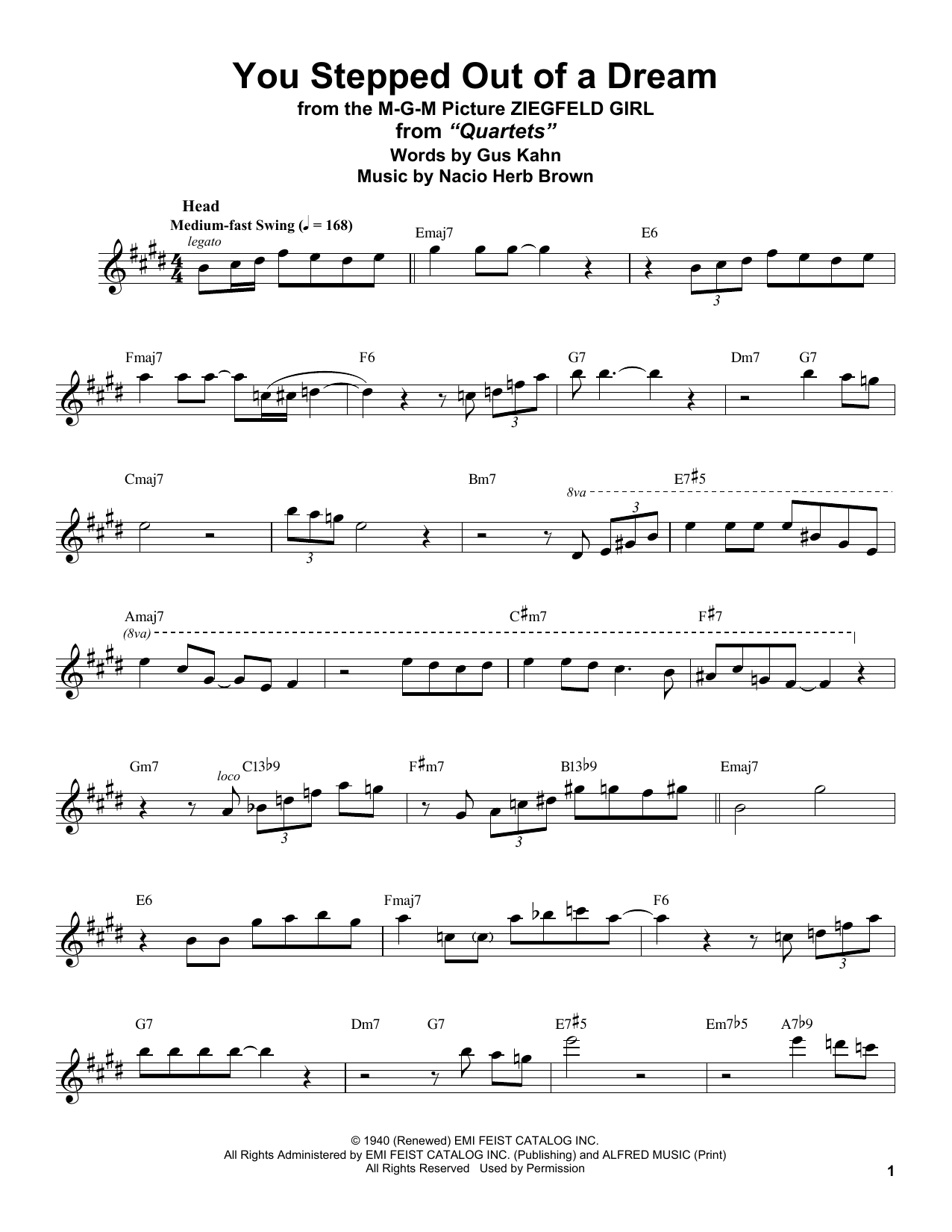 Product gallery: Page 1 of 1 You Stepped Out Of A Dream, Stan Getz