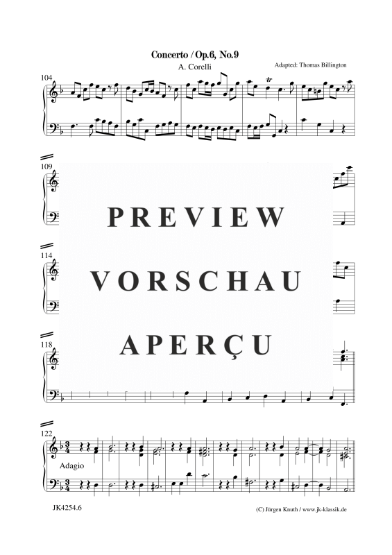 gallery: Concerto Op.6. No.9, , Klavier Solo