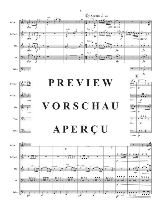 Produktgalerie: Seite 5 von 21 Morning, Noon and Nightin Vienna (Overture) , ,  (Blechbläserquintett)