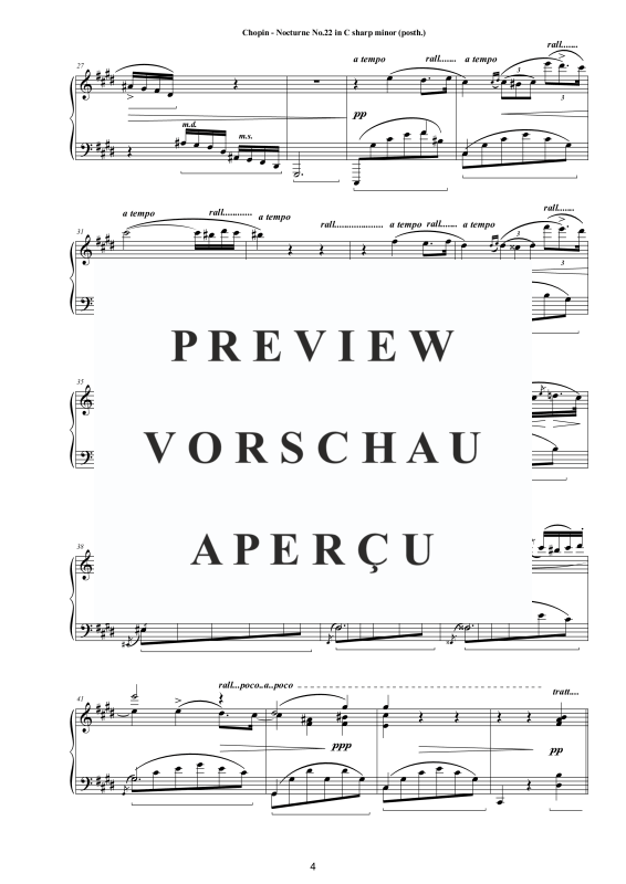 Product gallery: Page 5 of 10 Nocturne No. 22 in C sharp minor, , Solo Piano
