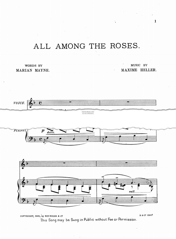 Product gallery: Page 1 of 1 All Among The Roses, 