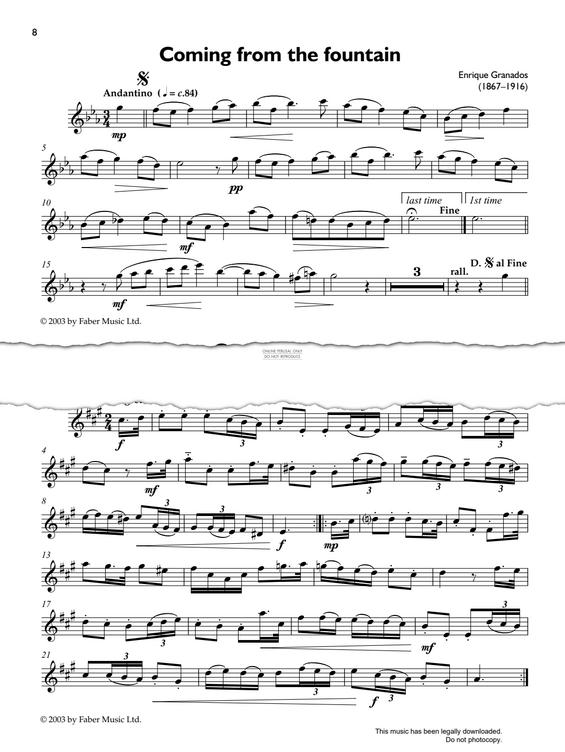 Product gallery: Page 1 of 1 Cortesemente from Sonata in A, Georg Philipp Telemann