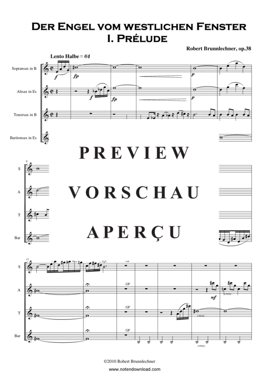 Produktgalerie: Seite 6 von 19 Der Engel vom westlichen Fenster , , (Saxquartett Partitur)