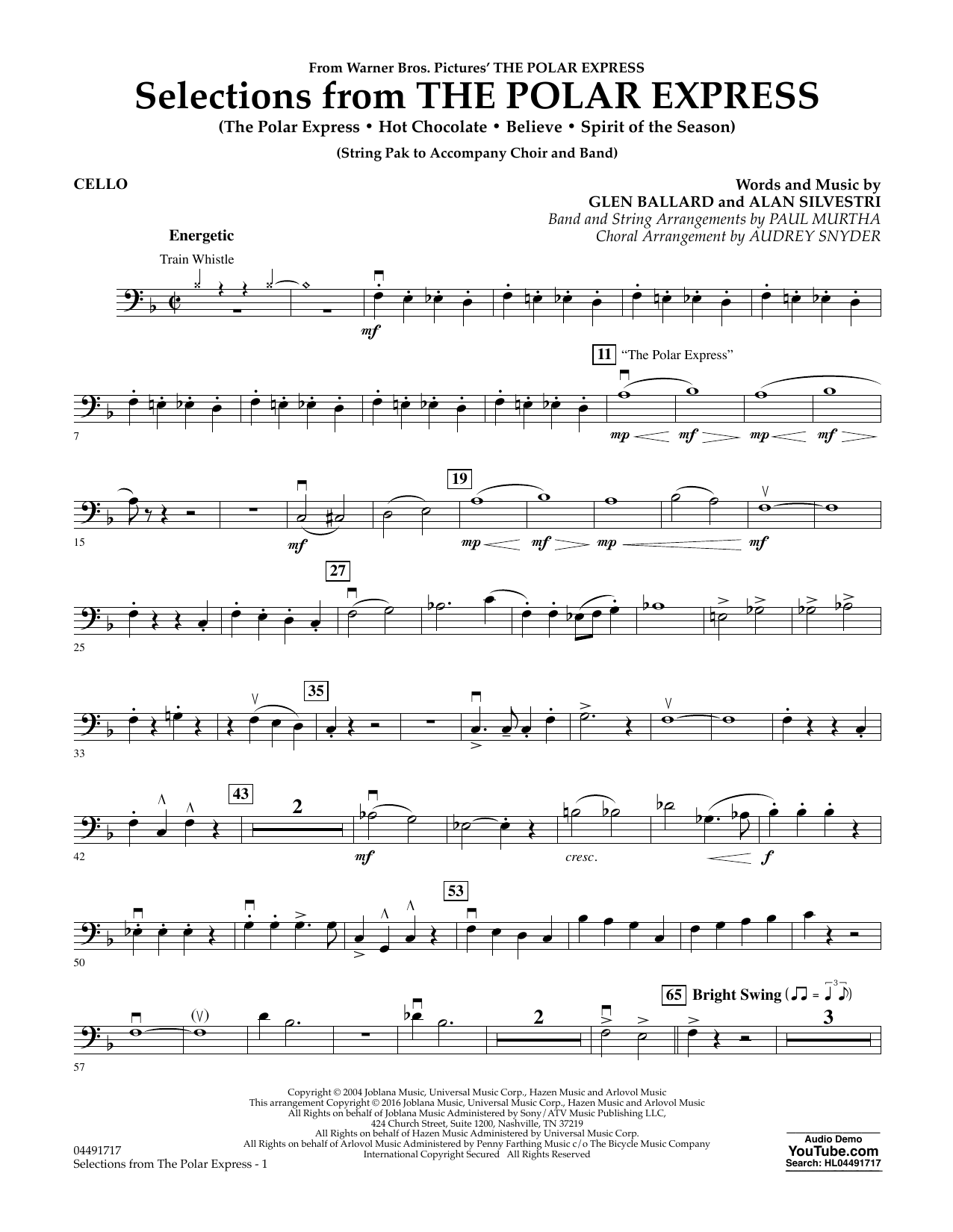Produktbild zu: The Polar Express - Cello