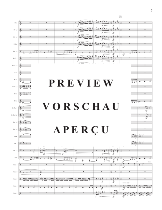 Product gallery: Page 9 of 21 Fanfares (complete set)  (Band oder Holzbläser Ensemble) , ,  (score and parts)