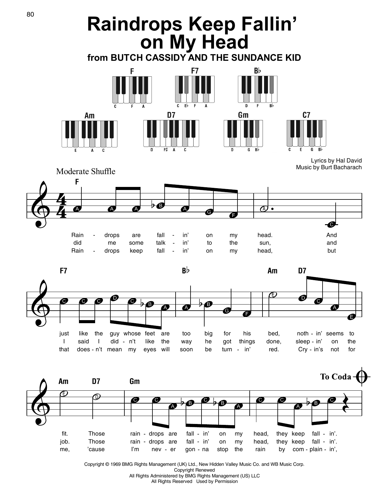 Produktbild zu: Raindrops Keep Fallin' On My Head