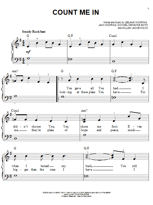 Produktbild zu: Count Me In